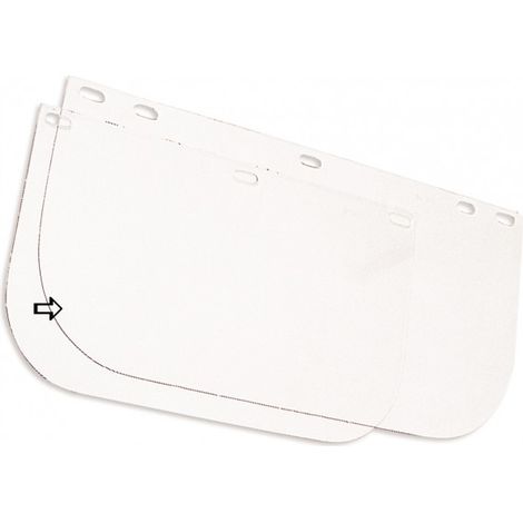 SINGER Visiera larga in policarbonato trasparente - per EVA 805 - 395 x 200 mm - ACC805LARG