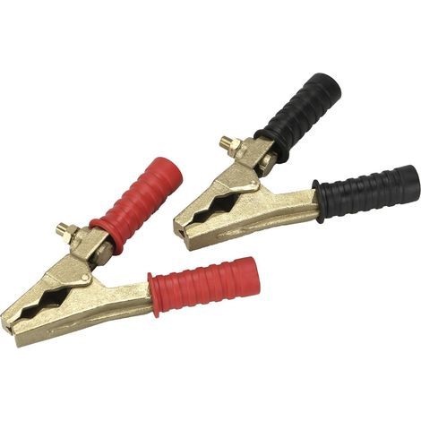 Kit Ulisem 2 morsetti professionali (+ e -) in ottone per batteria o cavi di avviamento 250B, morsetti per cavi di avviamento (1/5)