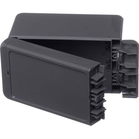 Boîtier d'extérieur Bopla Bocube B 140809 PC-V0-G-7024 96023134 gris graphite (RAL 7024) 90 x 151 x 80 Polycarbonate V0 (1/2)