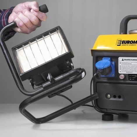 Eurom GE720 grupo electrógeno negro y amarillo 650 W