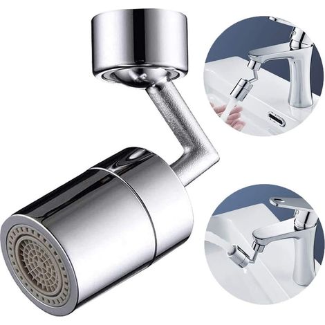 Aérateur de robinet réglable, aérateur de robinet à 720 degrés, aérateur de robinet économe en eau, buse de robinet de cuisine économe en eau, robinet à filtre anti-éclaboussures universel.