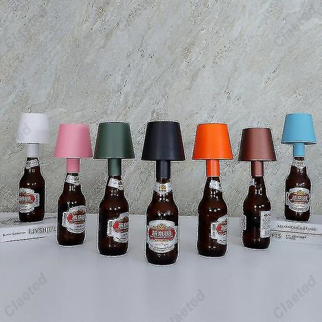 Lámpara de mesa LED extraíble y recargable para botella de vino (1 unidad), decoración para bar, cafetería, luz nocturna [¡Descuento 30% de descuento] (1/5)
