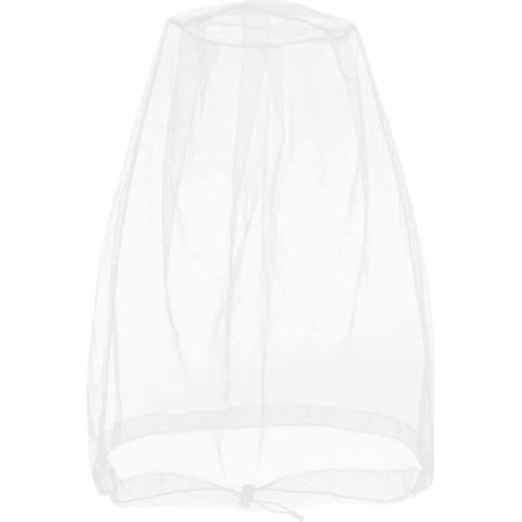 Filet anti-insectes pour la tête, le visage, les insectes, les moucherons des activités de plein air, avec sac de rangement,Blanc (1/5)