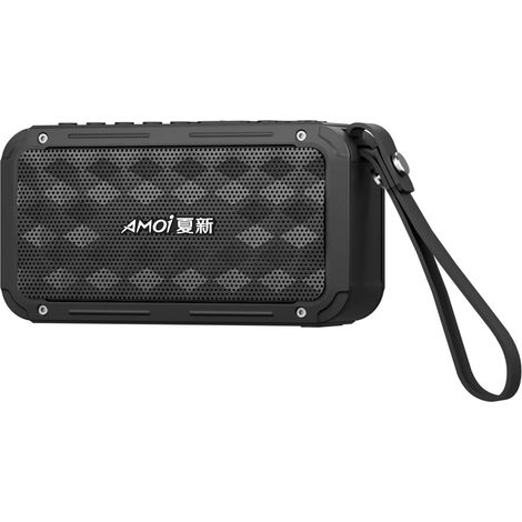Radio FM portable rechargeable, enceinte Bluetooth TWS d'extérieur avec basses profondes, lecteur de musique mains libres, compatible avec l'enregistrement, les cartes TF, les ports USB et la lecture (1/5)