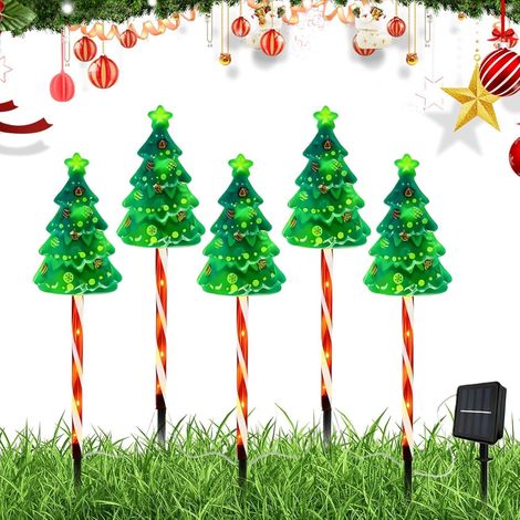Compte À Rebours De Noël - Piquet Lumineux À Energie Solaire 600 mAh - Pieu (1/5)