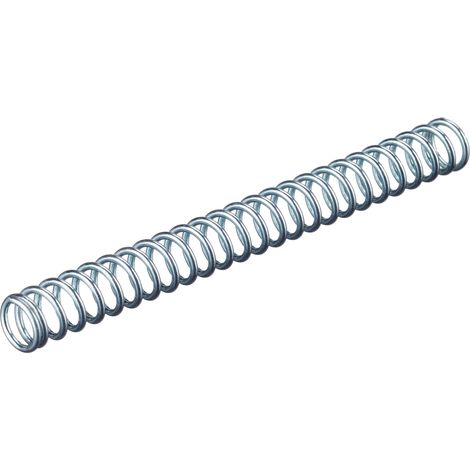 Chapuis RSC8 Set di 6 molle di compressione - Acciaio zincato - Carico di lavoro indicativo 4 kg - Diametro 6 mm - Lunghezza 60 mm, grigio, set di 6 pezzi, argento (1/3)