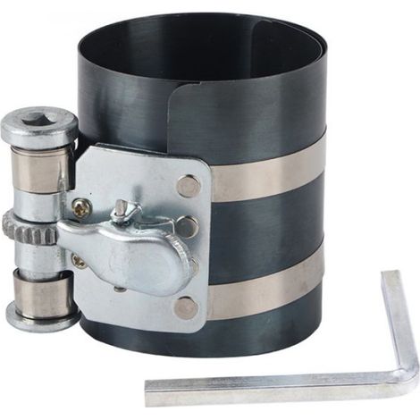 1 Compresseur de segment, Acier à ressort, Type cliquet, Vis réglable, Pour moteur 53mm-125mm (1/5)