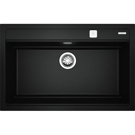 Lavello da cucina a 1 vasca TEKA Nova 80 WS-TG in granito nero con accessori scorrevoli (1/5)