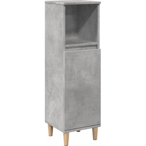 Colonne Meuble de salle de bain - gris béton 30x30x100 cm fr3932 - Maison La Vie (1/5)