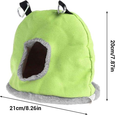 Nid d'oiseau chaud, rond et doux, petit nid d'oiseau en peluche pour cage d'hiver, hamac suspendu (1/5)