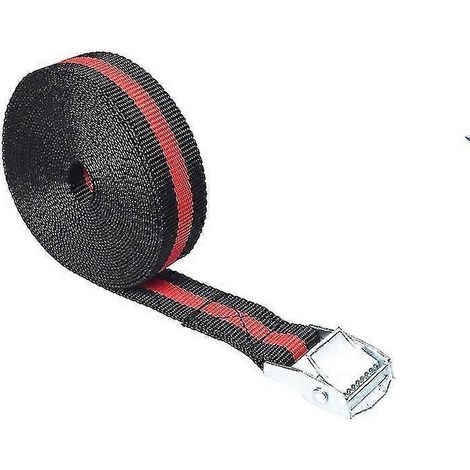 Sangle d'arrimage de voiture tendue 2,5 m x 25 mm, alliage de zinc et nylon, 8 couleurs (1/4)