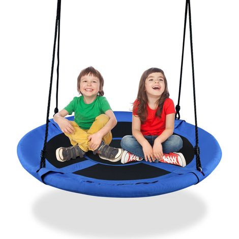 100cm Flying Saucer Tree Swing Indoor Outdoor Children Play Set Adjustable Rope