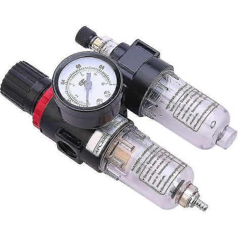 Séparateur d'eau pour air comprimé, réducteur de pression de compresseur 1/4", filtre (1/5)