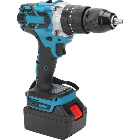 Tournevis électrique à batterie au lithium, perceuse industrielle de qualité supérieure, 13 mm, AC110-240V (prise UE) (1/5)