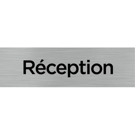 Pictogramme RECEPTION (Q0084).- Plaque aluminium brossé - (1/5)