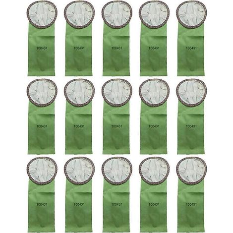 Sacs filtrants de rechange 100431 pour aspirateur dorsal ProTeam Super QuarterVac 6 pintes à col circulaire ouvert (15 pièces) (1/5)