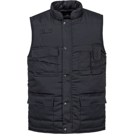 Chaleco de protección laboral multibolsillos Shetland S414 XXXL Negro