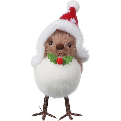Christmas Bird Ornament With Stable Standing Design For Festive Tabletop Decor (1/4)