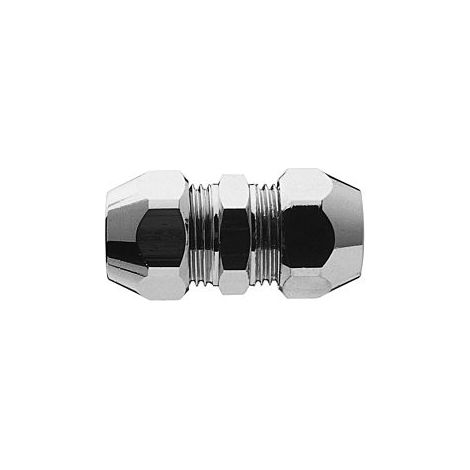 Universal double raccord à vis 451010 laiton chromé, 3/8 &quotx10mm, droit, avec 2 broches