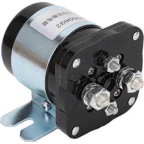 Relais de démarreur à bobine en laiton haute capacité 48 V 200 A, compatible avec les systèmes de démarrage automobiles haute performance. (1/4)