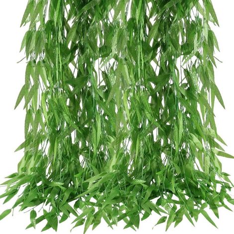 50 guirlandes de lierre artificiel, 1,8 m, plantes grimpantes pour décoration mariage, balcon, jardin, intérieur, extérieur (1/5)