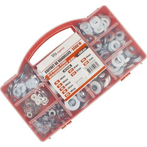 Assortiment de 850 Rondelle Acier zingué Série M (Moyenne) - 1 pièce (1/4)