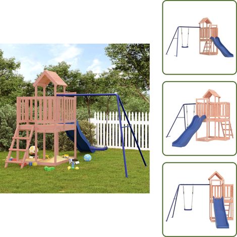 Gioco per bambini - vidaXL Set da Gioco da Esterno in Legno Massello di Douglas - Casetta in legno
