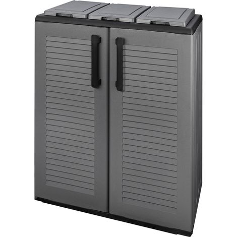 Contenedor de Basura Gris 68x37x84h cm