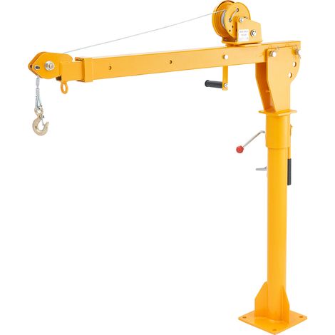 Mophorn Pickup-Truck-Kran, 1100 lbs Tragkraft, manuelle Winde, klappbarer Stahlausleger, 360° schwenkbar zum Heben von Gütern auf der Baustelle und in der Fabrik