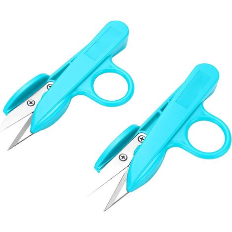 Coupe-fil Tranchant, Petits Ciseaux en Acier Inoxydable pour la Couture, 2 Pièces, Coupe-fil Vert (1/5)