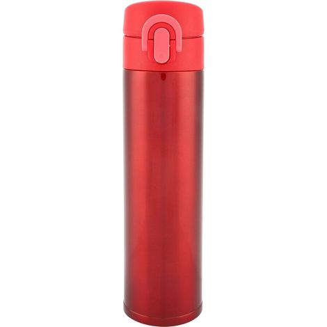 Gobelet isotherme en acier inoxydable, forme bouteille d'eau sous vide, idéal pour le bureau et les voyages (rouge) (1/5)