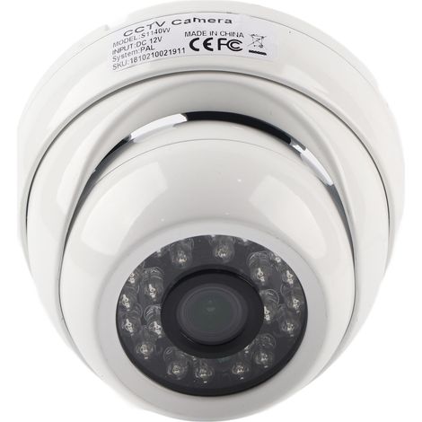 Caméra vidéo coaxiale AHD 4 en 1 dôme 1080p, 24 LED infrarouges, étanche IP66, sans latence PAL (1/5)