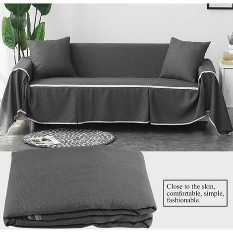 Housse De Canapé pour sofa de siège à 4 places de Protecteur De Couverture De Canapé De Coussin Confortable 215350cm 16 (1/4)