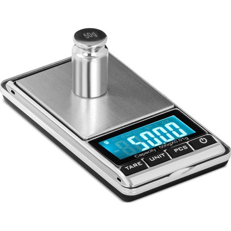 Balance de poche de précision pour bijoux, comptage de pièces, LCD, 500 g / 0,01 g