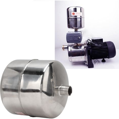 Pompe de surpression auto-amorçante domestique, pompe à eau en acier inoxydable, accessoires pour pressostat, réservoir sous pression en acier inoxydable 4 L (1/5)
