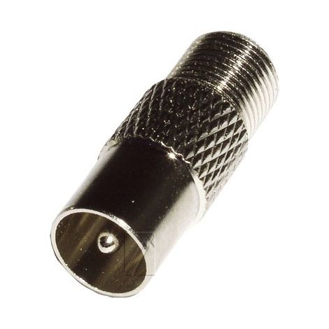 Adaptateur F Femelle - SEDEA - Réception Terrestre et Satellite - 1x F Femelle - 1x Coaxiale Mâle - Qualité OK