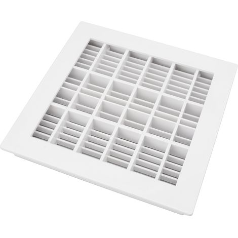 SP-1031 25,3 x 25,3 cm Poolbodenablauf, quadratischer Ersatzablauf für Schwimmbecken, Whirlpools und Spas, Weiß (1/5)