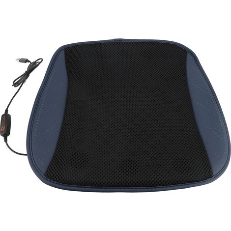 Coussin Siège 5 Ventilateurs Bleu Foncé – Respirant USB 3 Vitesses Refroidisseur pour Voiture Maison Extérieur (1/5)