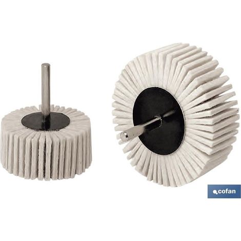 Disque à lamelles en feutre de 50 mm, tige de 6 mm, idéal pour le polissage de l'acier inoxydable