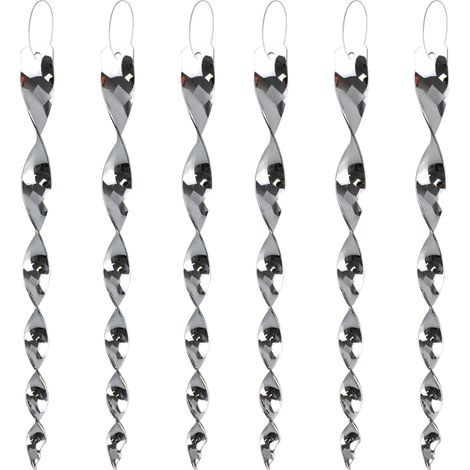 Dispositif de dissuasion pour oiseaux, spirales réfléchissantes suspendues, protection anti-nuisibles pour jardin et balcon, 29,5 cm, efficace contre les pigeons et pics-verts (1/5)
