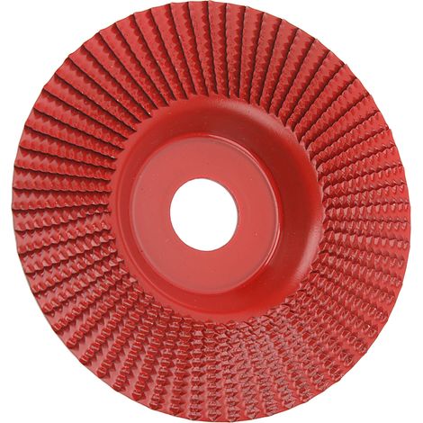 Disque de ponçage bois 125mm carbure de tungstène accessoire menuiserie rouge (1/5)