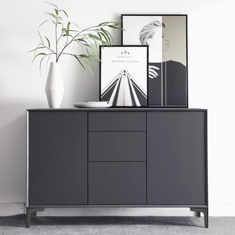 4er-Set Möbelfüße, Tragkraft bis zu 800 kg, 10 cm hohe, moderne Metall-Tischbeine in Dreiecksform, Haarnadel-Möbelfüße für Schränke und Sofas, inklusive 16 Schrauben und 4 Schutzfüßen, Schwarz (1/4)