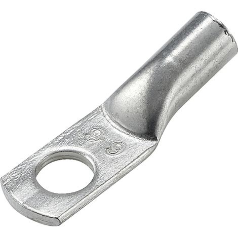 TRU COMPONENTS TC-12885868 Cosse de câble tubulaire 180 ° M6 6 mm² Ø du trou: 6 mm 1 pc(s)