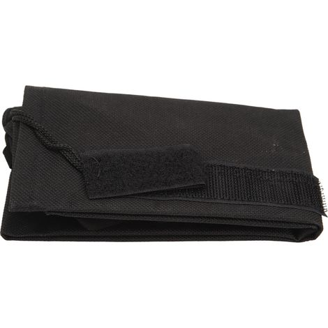 Sac de protection pour queue de cheval en tissu non tissé imperméable et respirant avec franges noires (1/5)