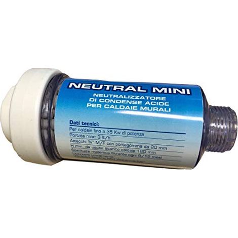 WK Filtro Neutralizzatore di Condensa Scarico Caldaie 3/4" MF Made in Italy