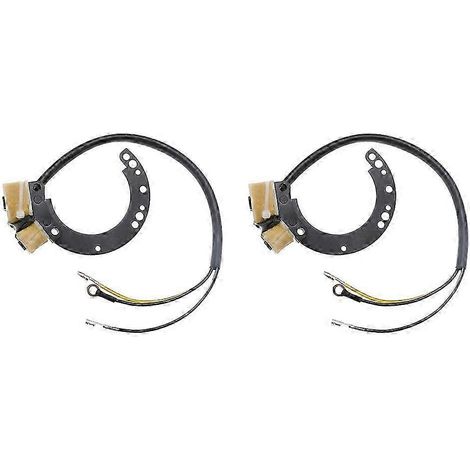 Deux bobines magnétiques d'ensemble de stator compatibles avec les modèles Mercury Mariner 1979-1997, remplaçant les pièces 174-6617K1 et 86617A20. (1/5)