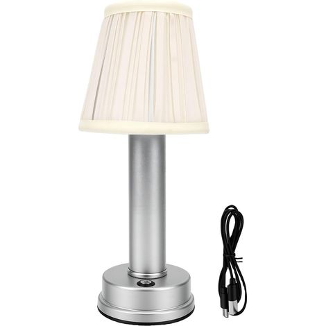 Lampe de Table sans Fil, Bureau LED 1800 MAh, Chevet à Piles (1/5)