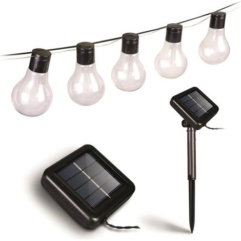 CATENA LUMINOSA SOLARE 10 LUCI 5M