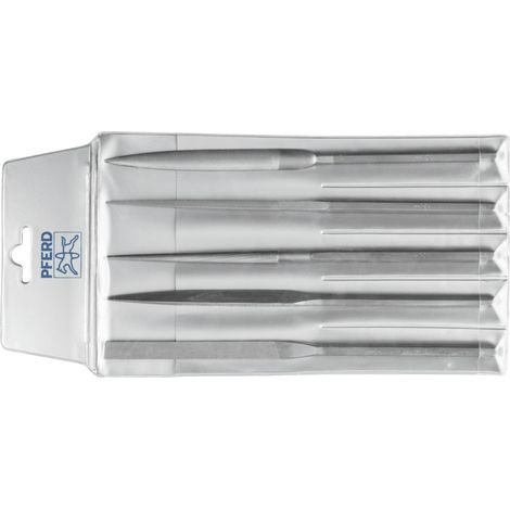 PFERD TOOLS Präzisions-Handy-Feilenset 5-tlg. in Kunststofftasche 215 mm Schweizer Hieb 00, sehr-grob (1/4)