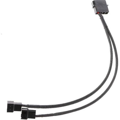 Câble adaptateur de ventilateur PWM 3/4 broches Molex mâle 4 broches de 27 cm